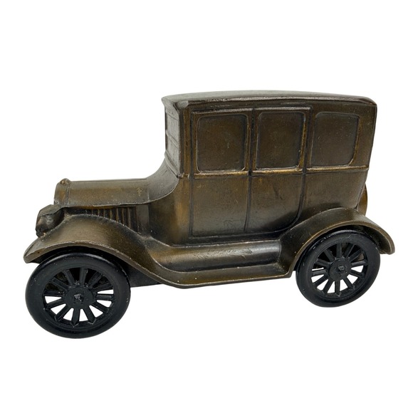 Other - Vintage 1926 Ford Model T Sedan Metal Coin Bank Bronze Tone Collectible Car -BQ